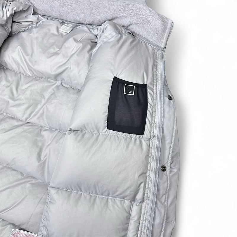 Nike Vintage Y2K Down Pufferjacke Grau