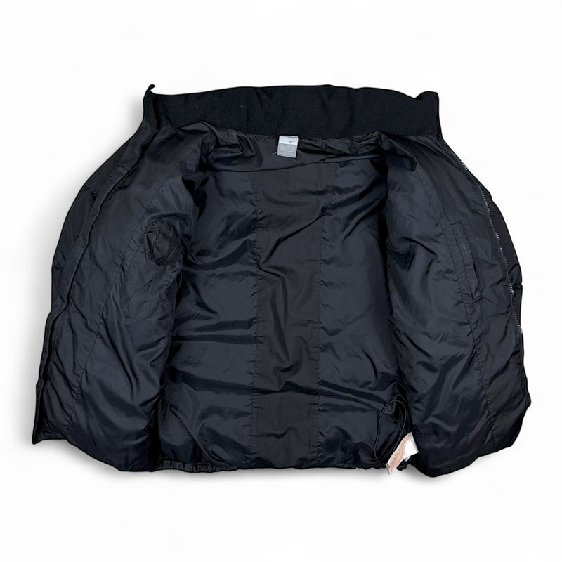 Nike Vintage Y2K Puffer Daunenjacke Schwarz