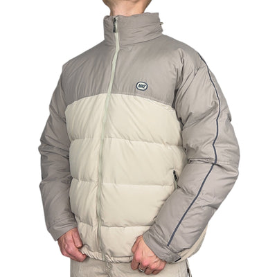 Nike Vintage Y2K Puffer Daunenjacke Beige