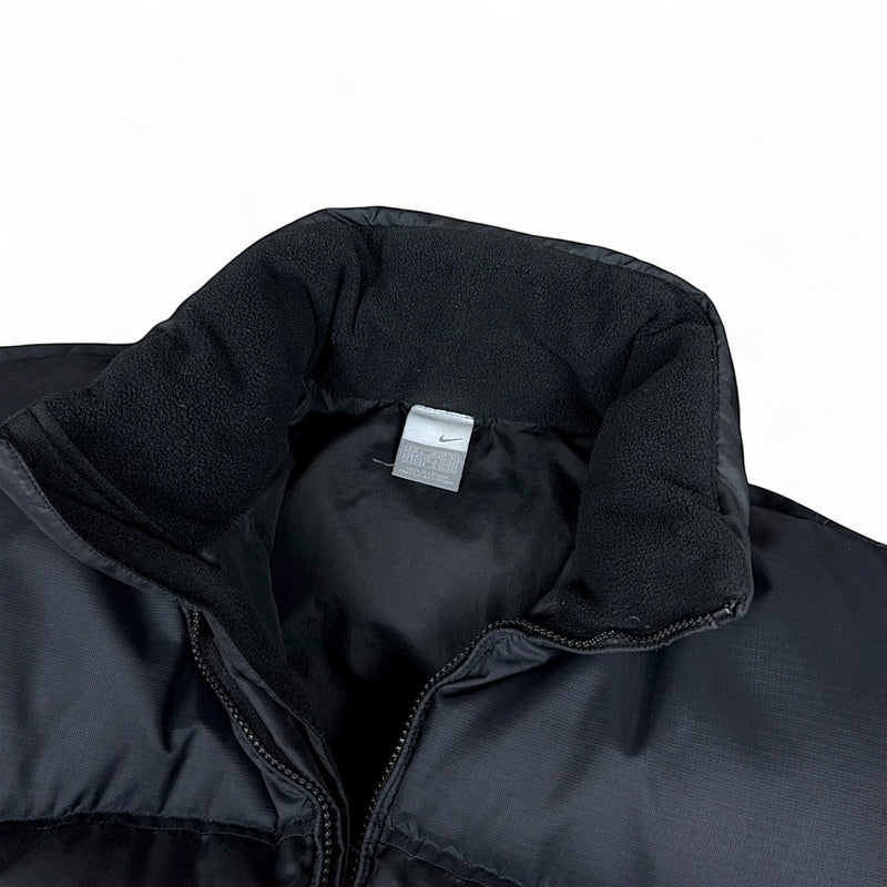 Nike Vintage Y2K Puffer Daunenjacke Schwarz