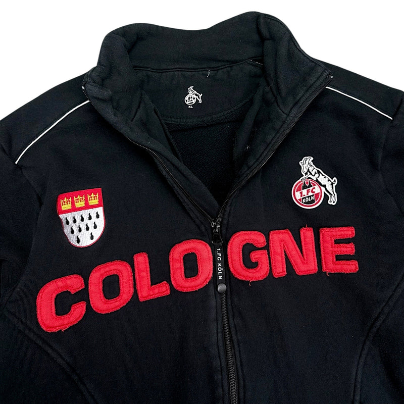 1. FC Köln Spellout Trackjacke Schwarz - vintageconcierge