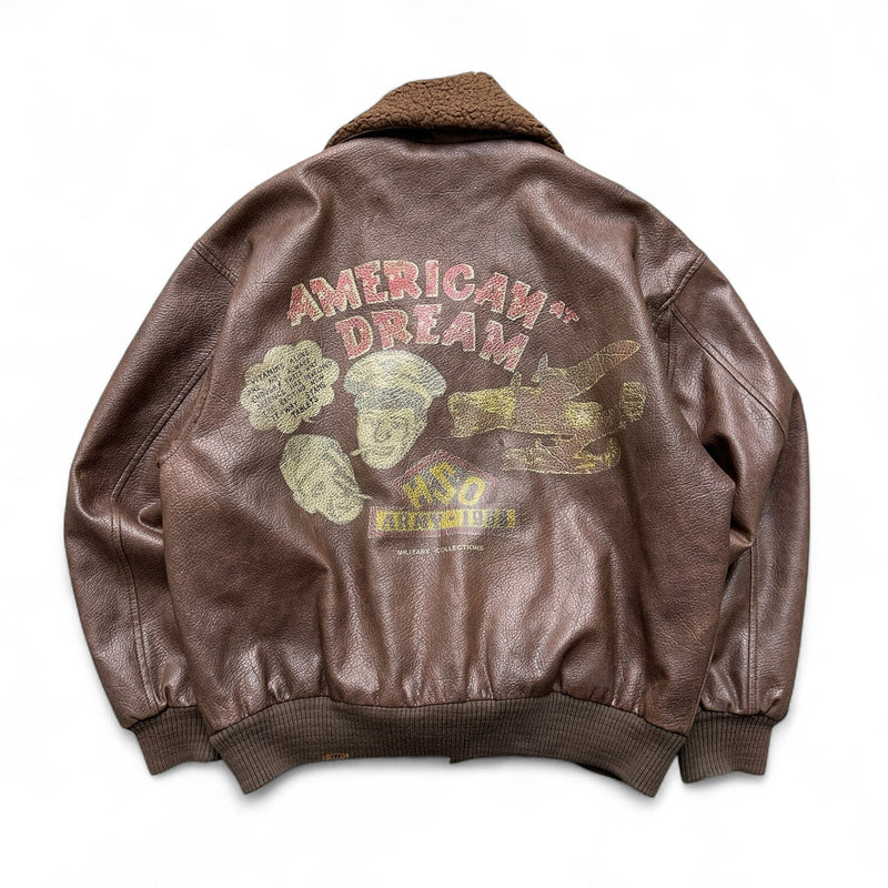 Vintage A-2 American Dream Lederjacke