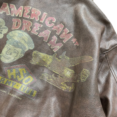 Vintage A-2 American Dream Lederjacke