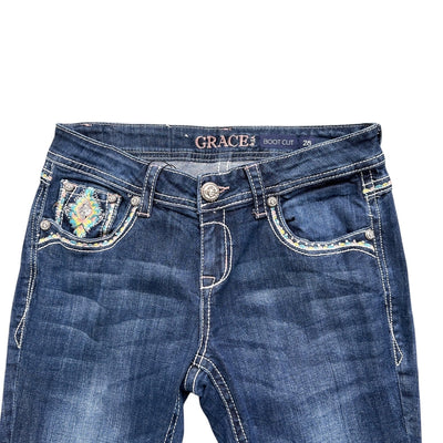 Grace Low Waist Y2K Bootcut Jeans