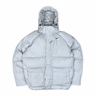 Nike Vintage Y2K Down Pufferjacke Grau