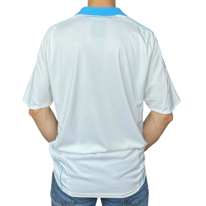 Adidas Olympique Marseille 2008-09 Home Trikot Weiß Blau