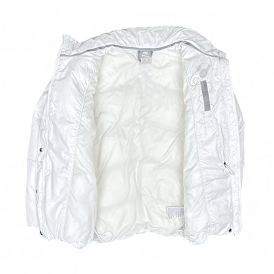 Nike Vintage Y2K Rare Down Pufferjacke Weiß