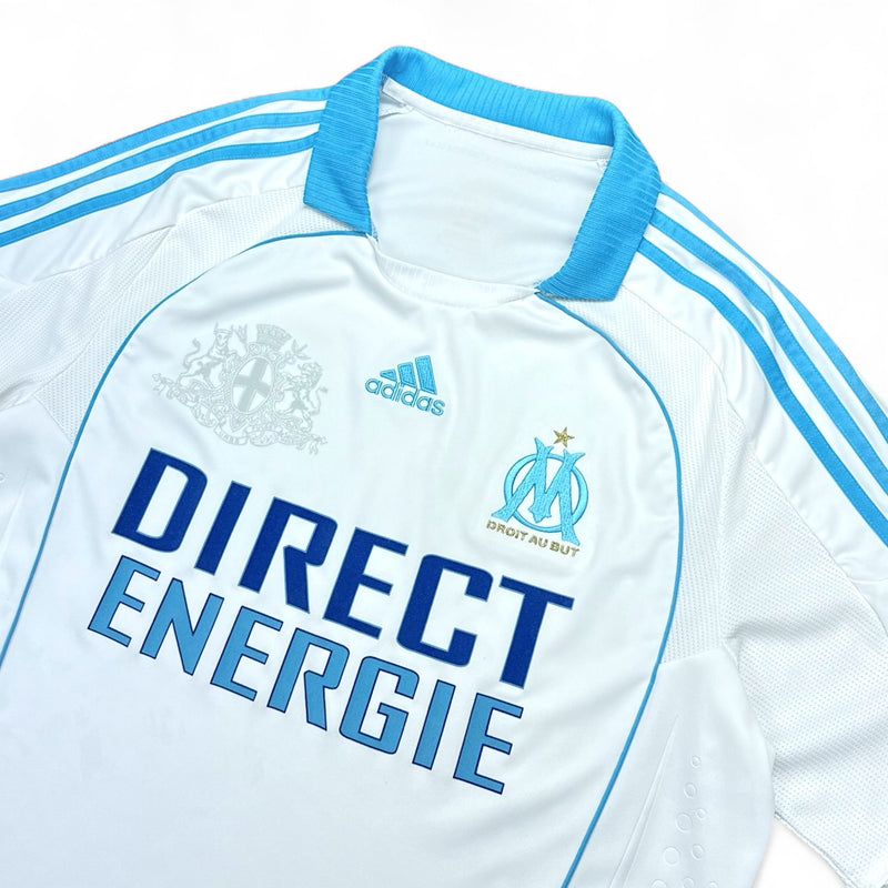 Adidas Olympique Marseille 2008-09 Home Trikot Weiß Blau