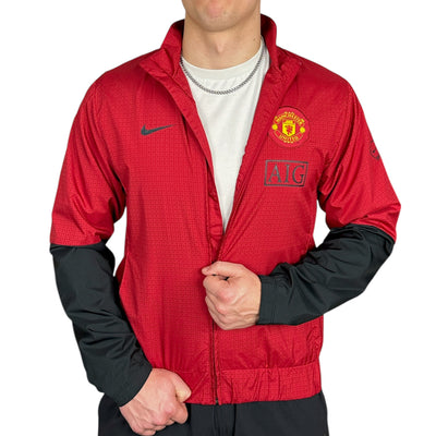 Nike Vintage 2009-10 Manchester United Trackjacke Rot Schwarz