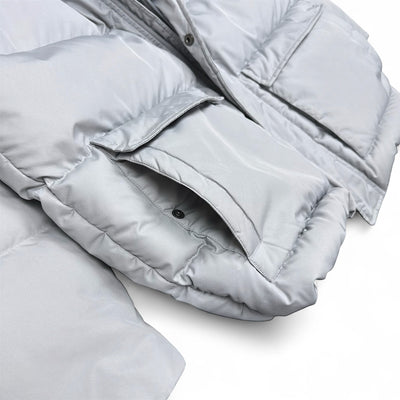 Nike Vintage Y2K Down Pufferjacke Grau