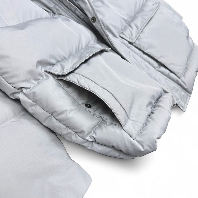 Nike Vintage Y2K Down Pufferjacke Grau