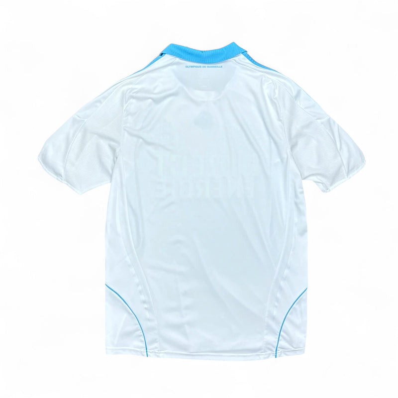 Adidas Olympique Marseille 2008-09 Home Trikot Weiß Blau