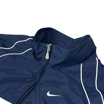 Nike Vintage Y2K Trackjacke Navy Weiß