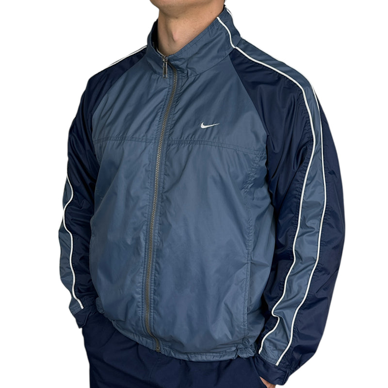 Nike Vintage Y2K Trackjacke Blau Navy