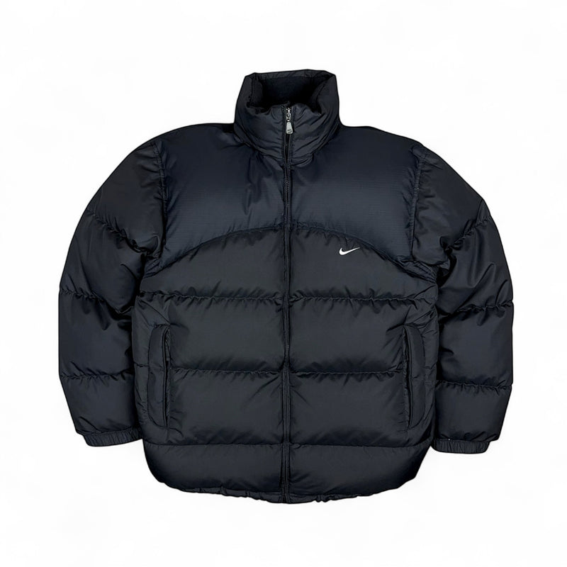 Nike Vintage Y2K Puffer Daunenjacke Schwarz