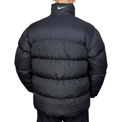 Nike Vintage Y2K Puffer Daunenjacke Schwarz