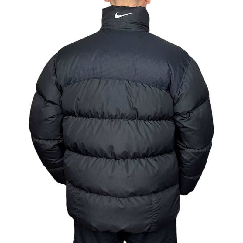 Nike Vintage Y2K Puffer Daunenjacke Schwarz