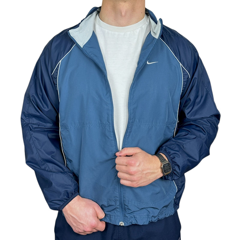 Nike Vintage Y2K Trackjacke Blau Navy