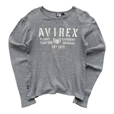 Vintage Avirex Graphic Thermal Waffle Longsleeve | M