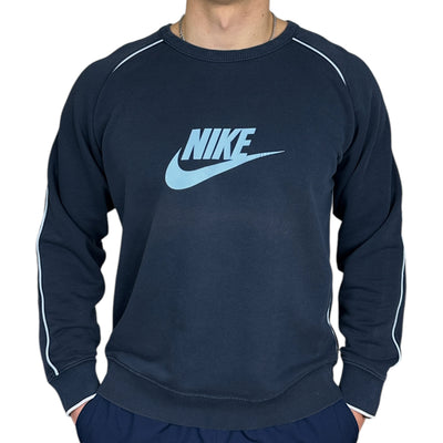 Nike Vintage Y2K Sweater Navy Blau