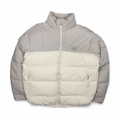 Nike Vintage Y2K Puffer Daunenjacke Beige