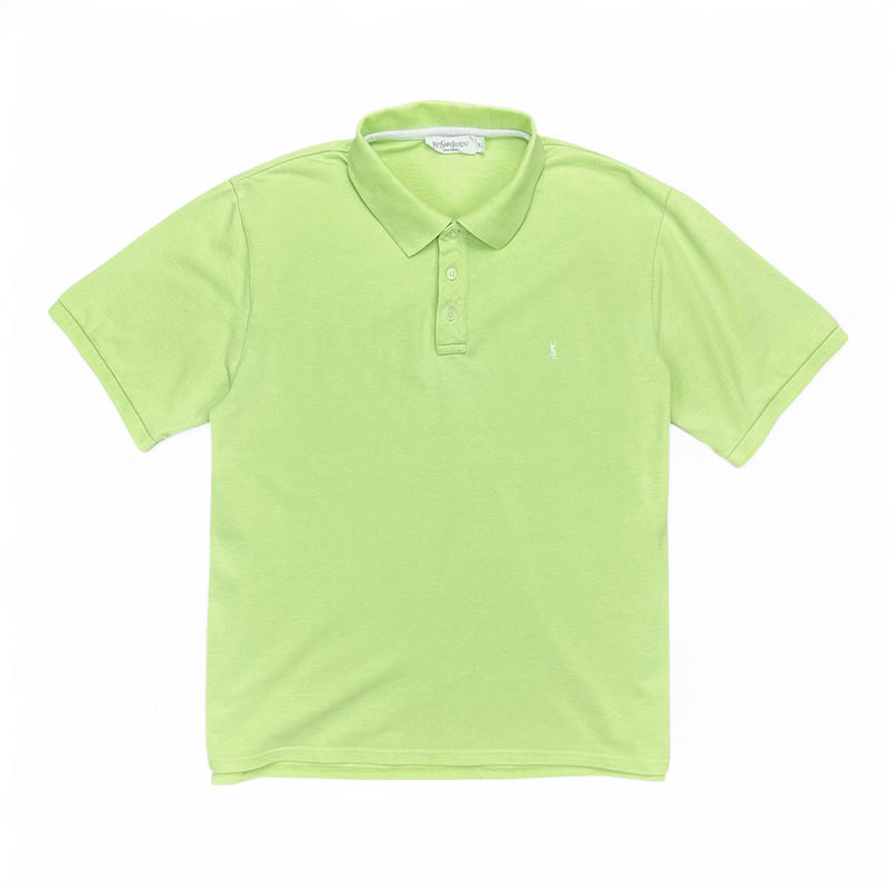 Yves Saint Laurent YSL Polo Shirt Lindgrün