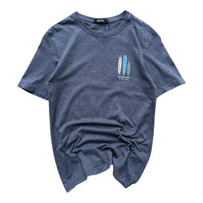 Burberry Black Label Surfboard & Surfer Print T-Shirt | S