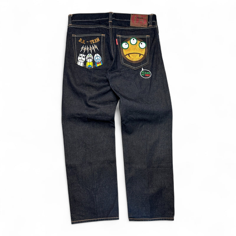 Devil Nut Japanese Baggy Raw Denim Jeans