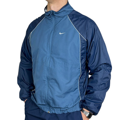 Nike Vintage Y2K Trackjacke Blau Navy