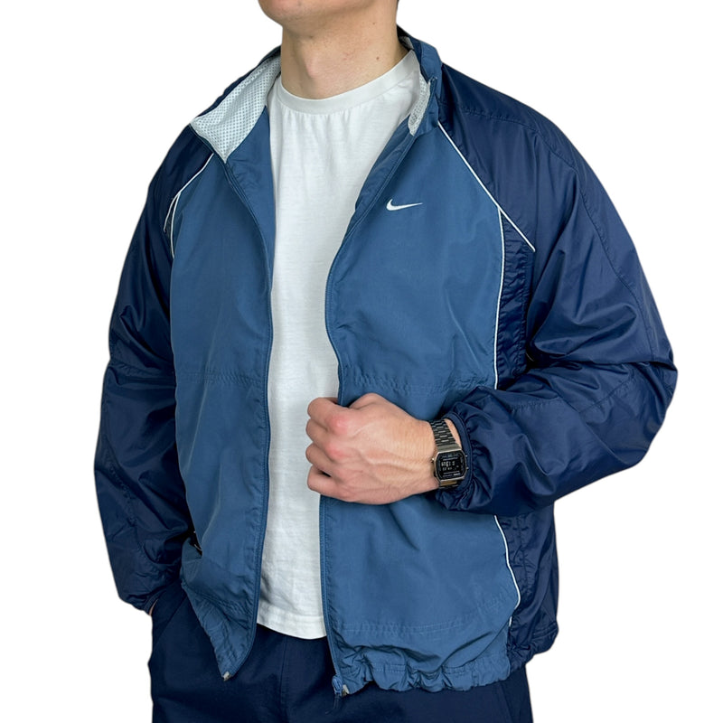 Nike Vintage Y2K Trackjacke Blau Navy