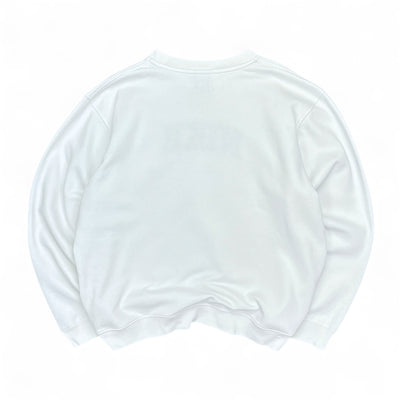 Nike Vintage Y2K Spellout Sweater Weiß Navy