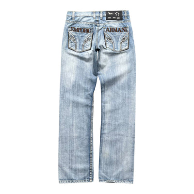 Vintage Armani Jeans Embroidered & Studded Denim | W33