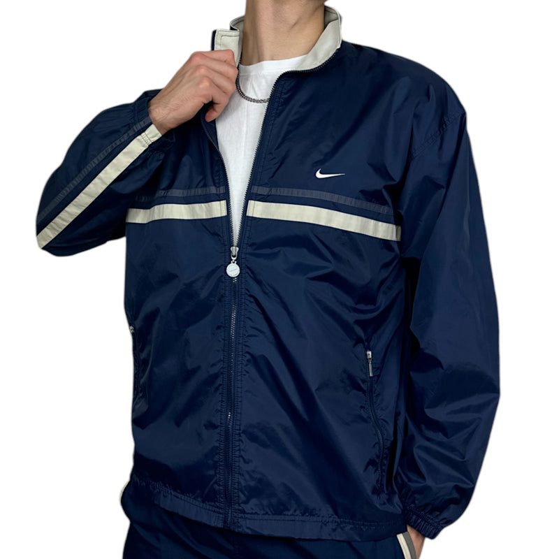 Nike Vintage Y2K Trackjacke Navy