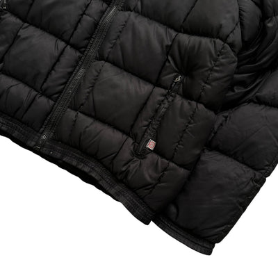 Nike Vintage Y2K Puffer Daunenjacke Schwarz Pink