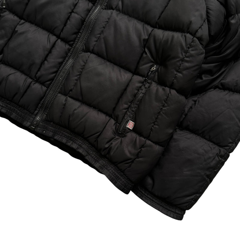 Nike Vintage Y2K Puffer Daunenjacke Schwarz Pink