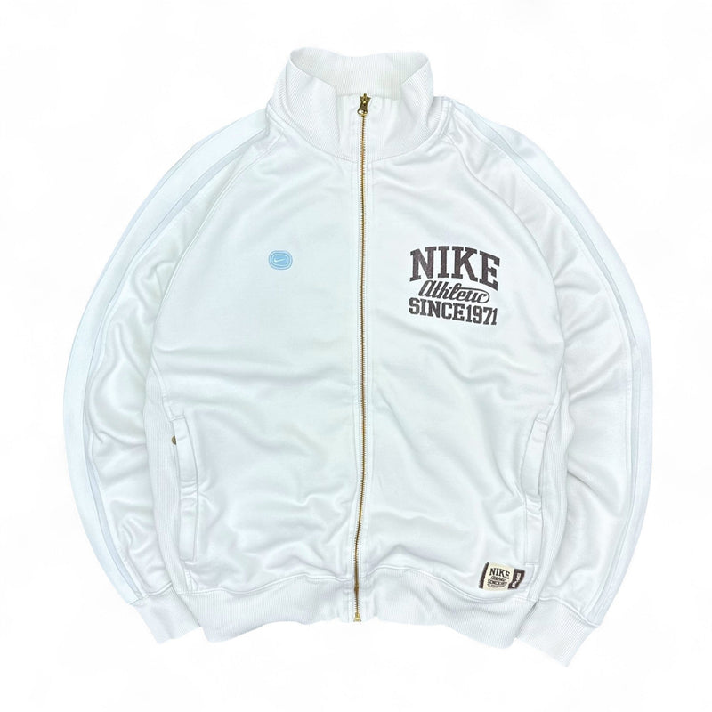 Nike Vintage Y2K Trackjacke Weiß