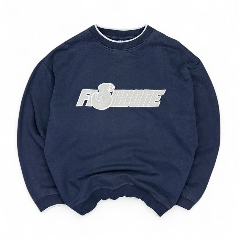 Fishbone Sweater Navy
