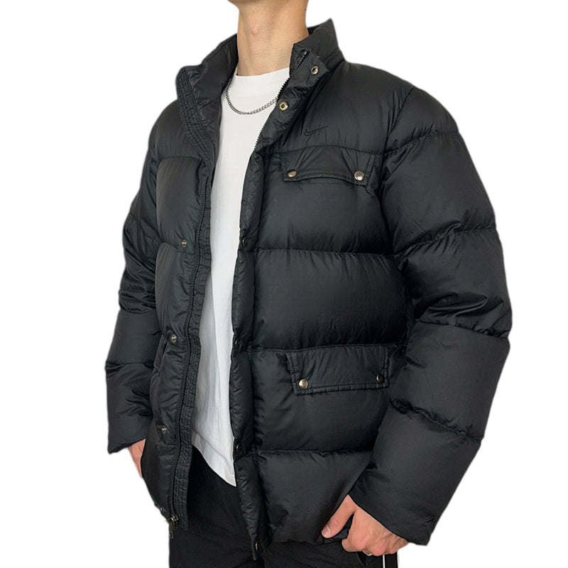Nike Vintage Puffer Daunenjacke Schwarz