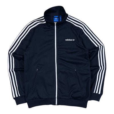 Adidas Originals Track Jacket Navy White Stripes Vintage Y2K Zip Jacket | M