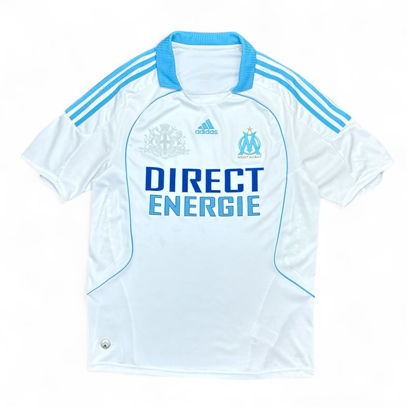 Adidas Olympique Marseille 2008-09 Home Trikot Weiß Blau