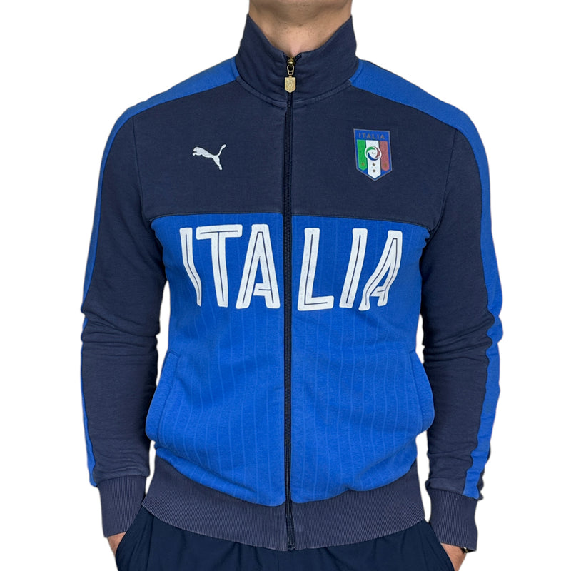 Puma Vintage Y2K ITALIA Zip Up Sweatshirt Blau