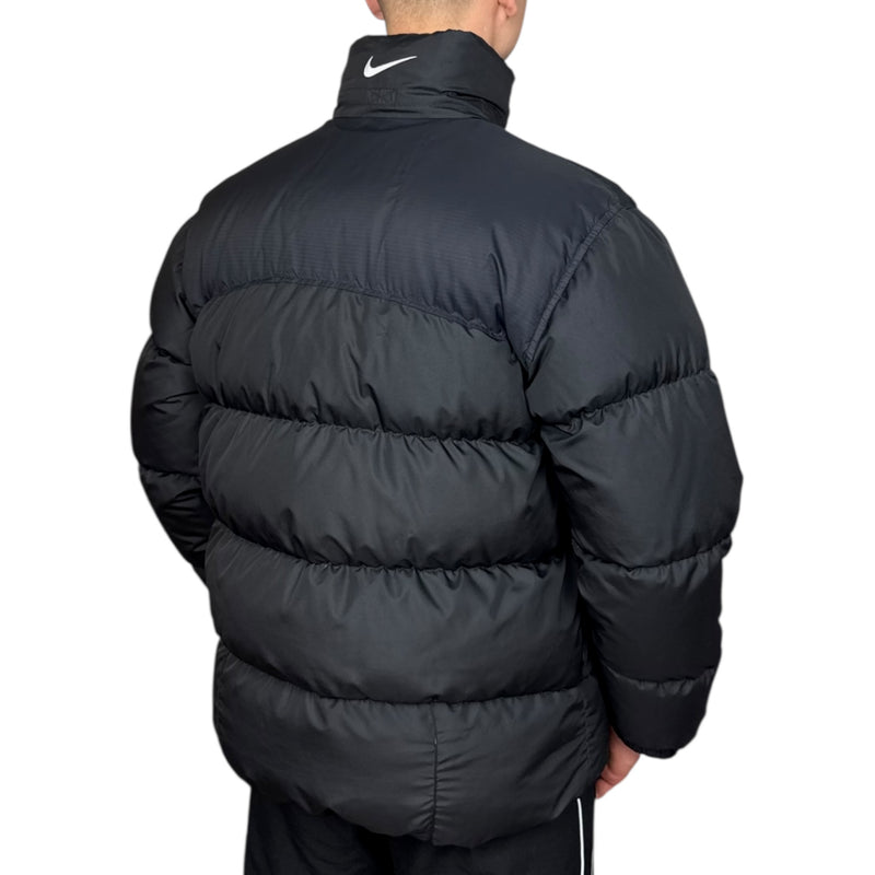 Nike Vintage Y2K Puffer Daunenjacke Schwarz