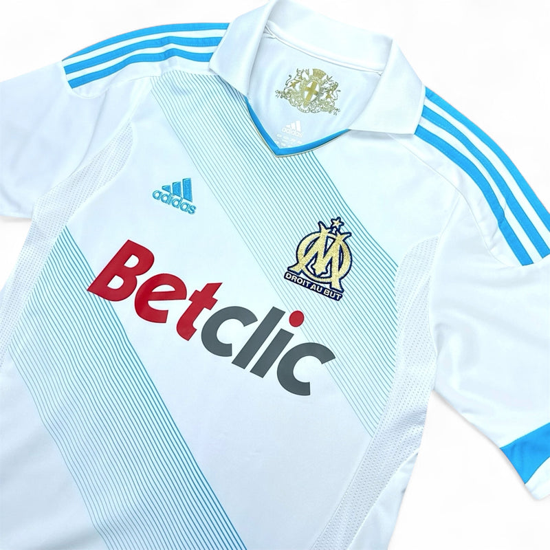 Adidas Olympique Marseille 2011-12 Home Trikot Weiß Blau