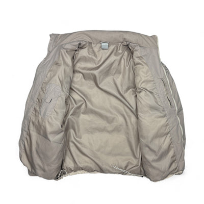 Nike Vintage Y2K Puffer Daunenjacke Beige