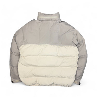 Nike Vintage Y2K Puffer Daunenjacke Beige