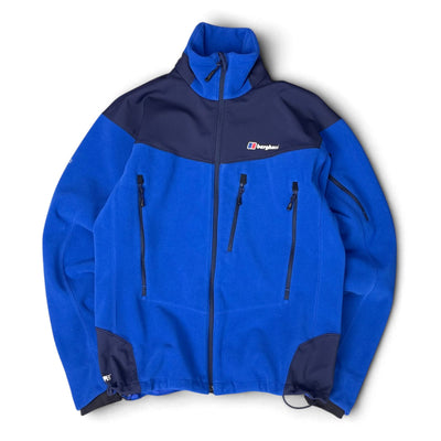 Berghaus Choktoi II Windstopper Jacke für Männer, grau, winddichtes Material, Reißverschluss und Kapuze sichtbar