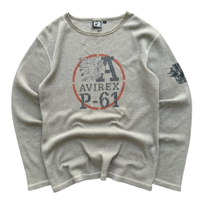 Vintage Avirex PX Waffle Longsleeve / Thermal Shirt | XL