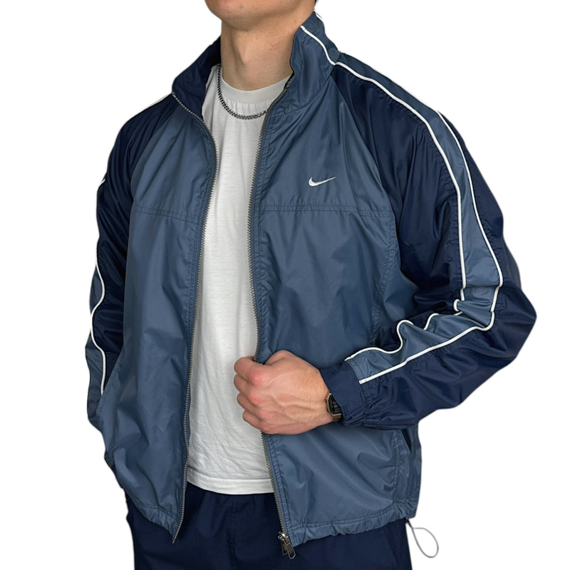 Nike Vintage Y2K Trackjacke Blau Navy