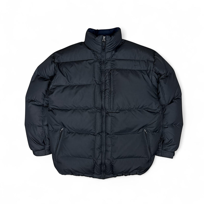 Nike Vintage Y2K Puffer Daunenjacke Schwarz