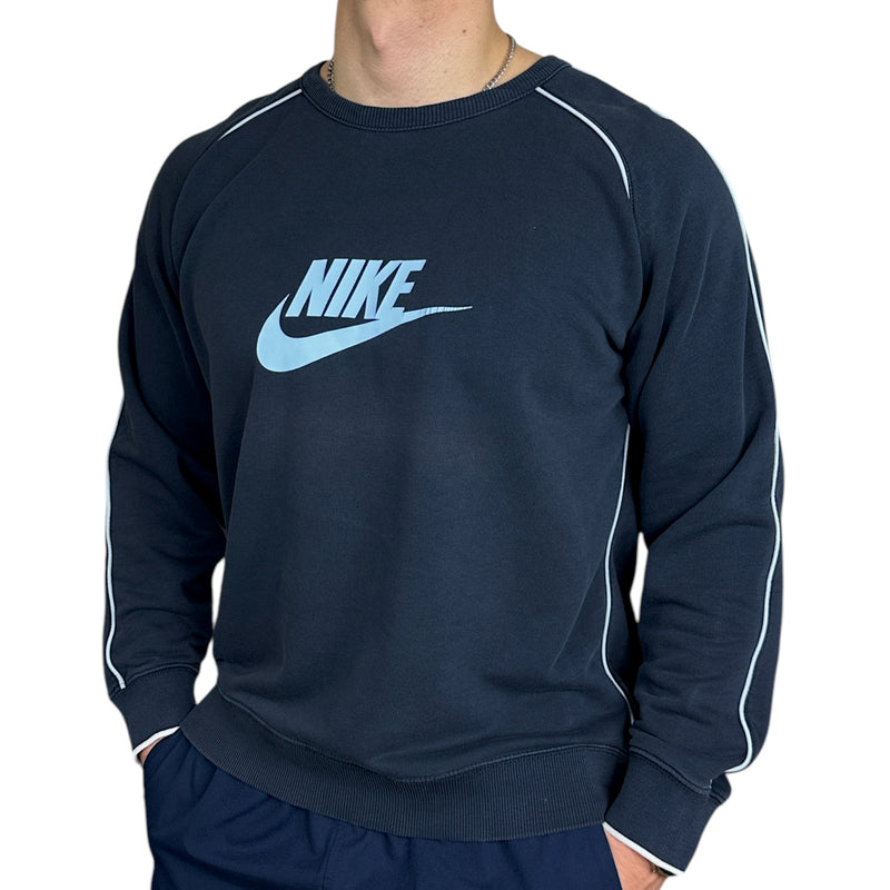 Nike Vintage Y2K Sweater Navy Blau